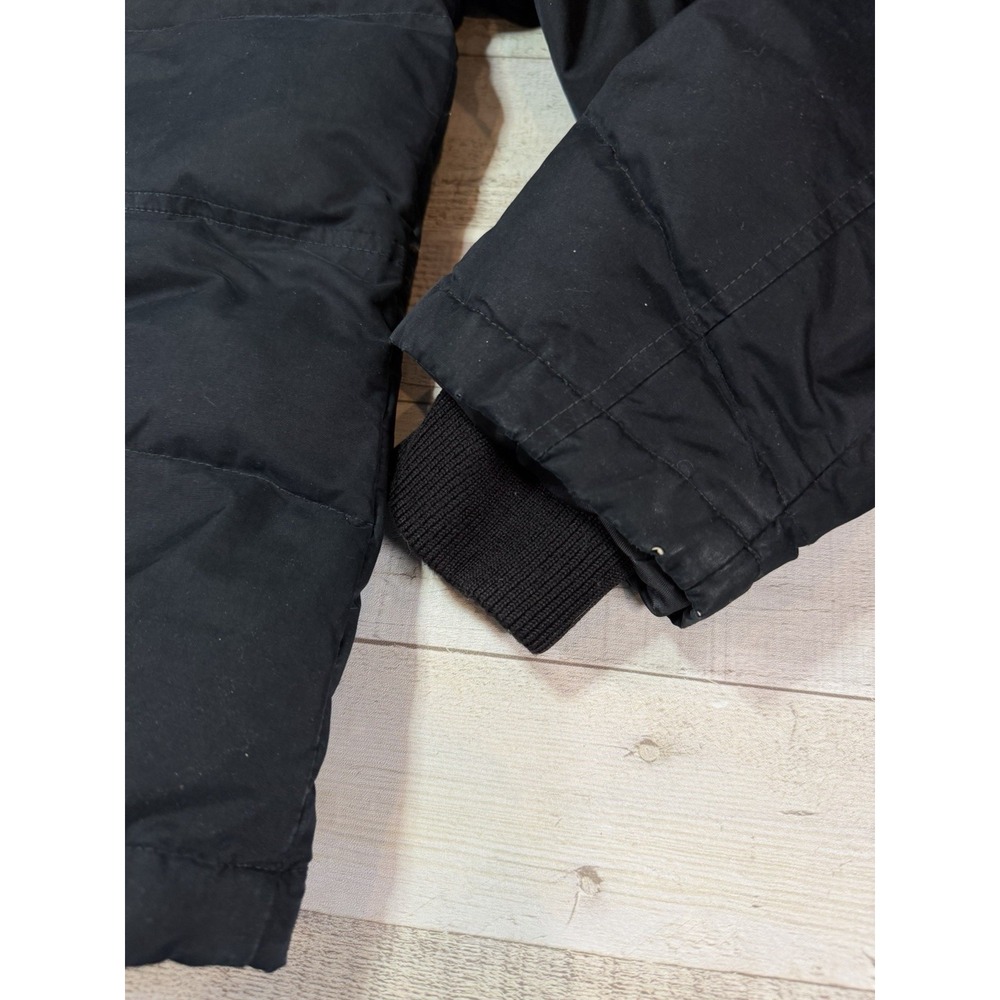 Eddie Bauer Womens M Black Goose Down Puffer Winter Jacket Full Zip Coat - Picture 9 of 11